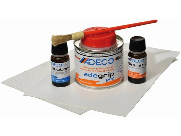 Reparatieset voor rubberboten PVC 2 componenten - grijs