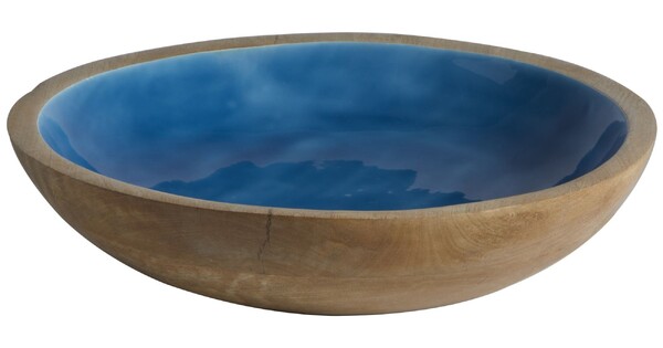 Cocoa Saladeschaal + bestek Blue