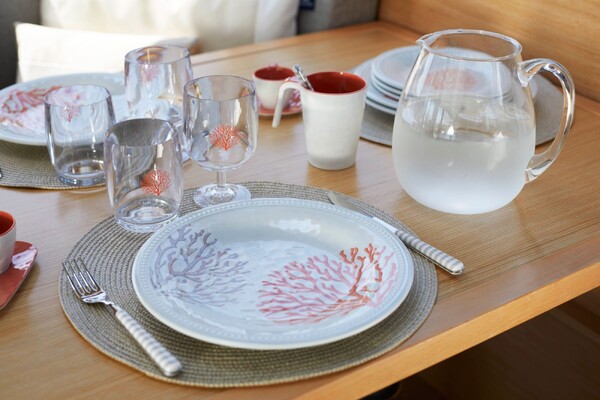 Harmony Mare Dinerbord Coral - set van 4