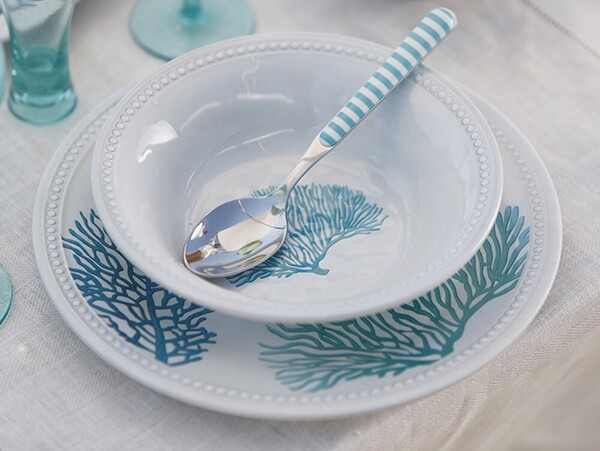 Harmony Mare Diep Bord Blue - set van 4