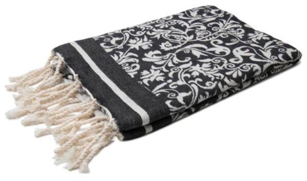 Hamamdoek Flower Zwart