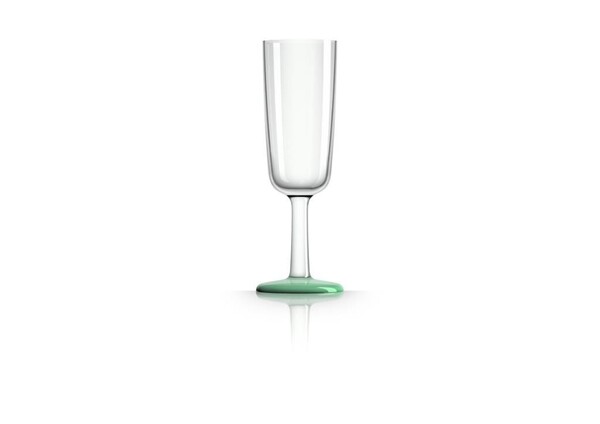Champagneglas 'Glow-in-the-dark' Groen Non-Slip