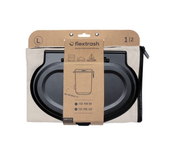 Flextrash Large 9 liter - Casual Creme