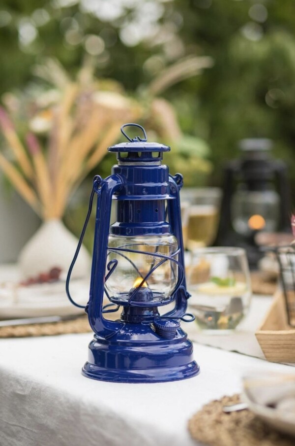 Stormlantaarn Feuerhand Kobalt Blauw