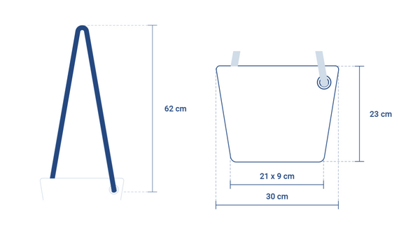 727 Rivage Cross-body Tas Blauw