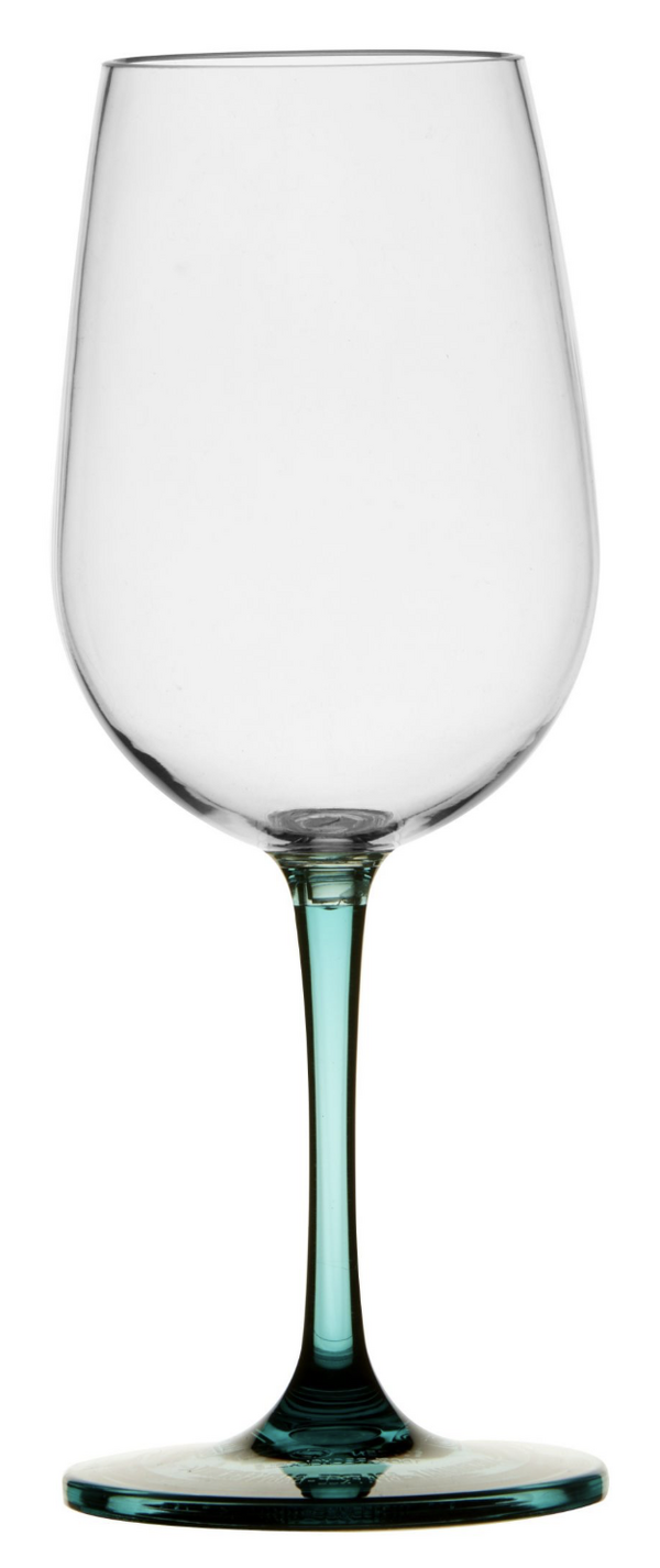 Happy Wijnglas Turquoise Ecozen - Set van 4