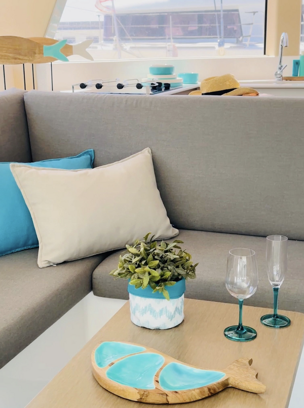 Happy Wijnglas Turquoise Ecozen - Set van 4