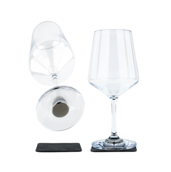 Magnetische Kunststof Wijnglazen - set van 2