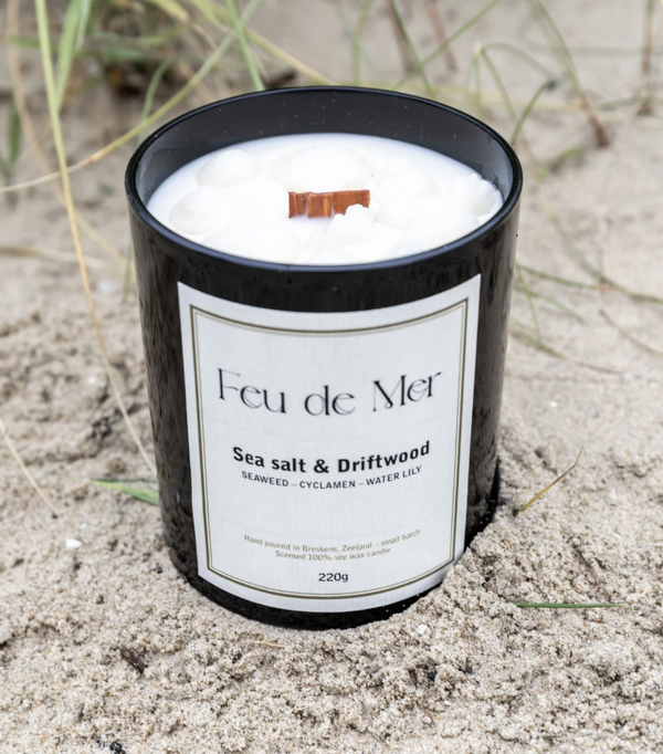 Sea salt & Driftwood Geurkaars