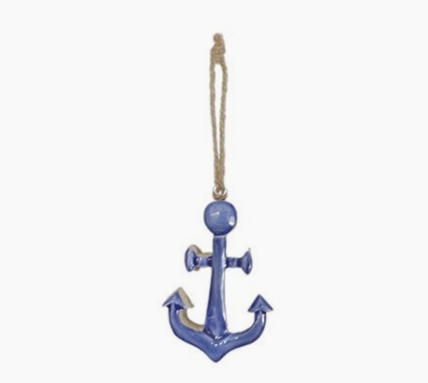 Houten Anker aan koord