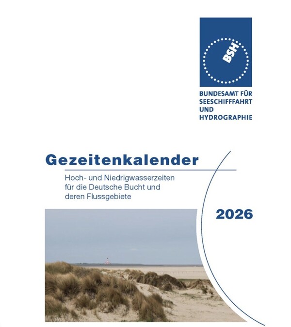 Getijdetafel Duitse Bocht 2026 Gezeiten