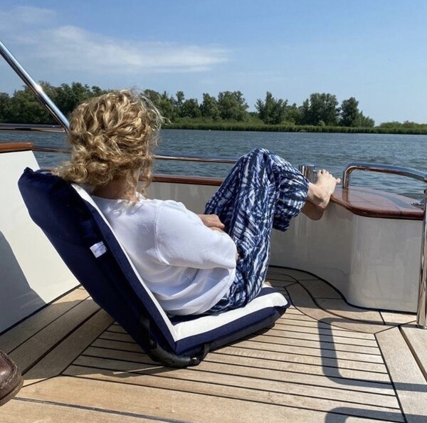 Comfort Seat Classic Regular - Blue White Stripe