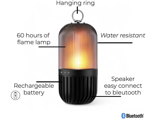 Flamefield FlameLamp LED incl. bluetooth