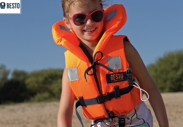 Reddingvest Econ 100N oranje 15-20kg