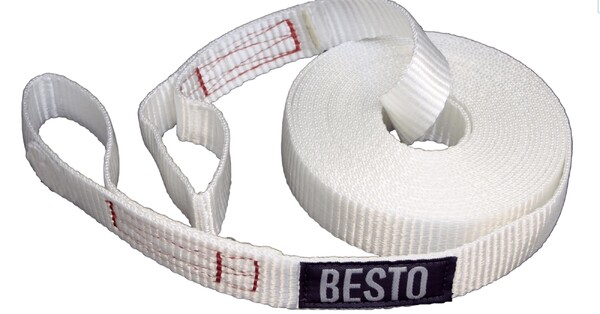 Besto Looplijn 10m 25mm met 2 ogen