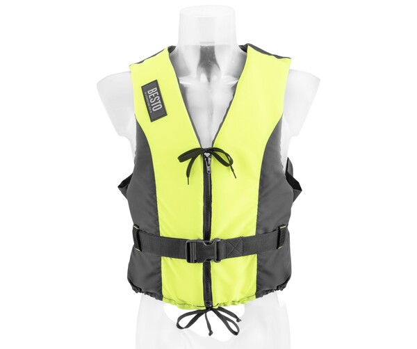 Besto Dinghy Vest geel/zwart - diverse maten