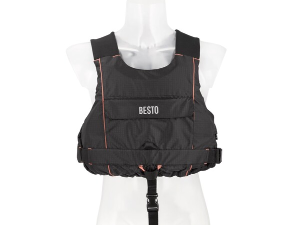 Besto Sailor Vest Black/Orange - div. maten