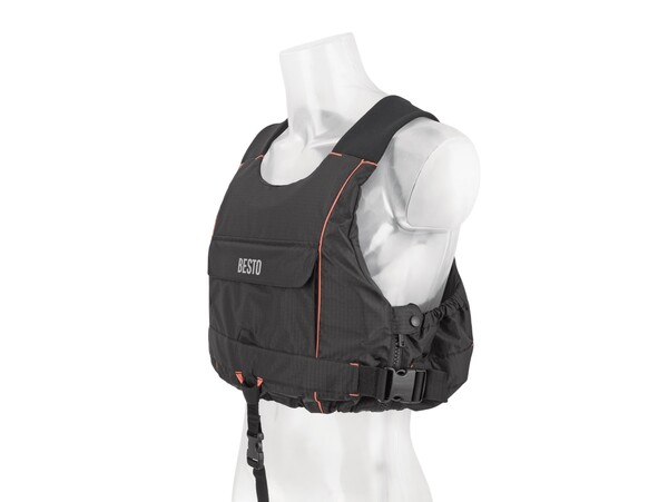 Besto Sailor Vest Black/Orange - div. maten