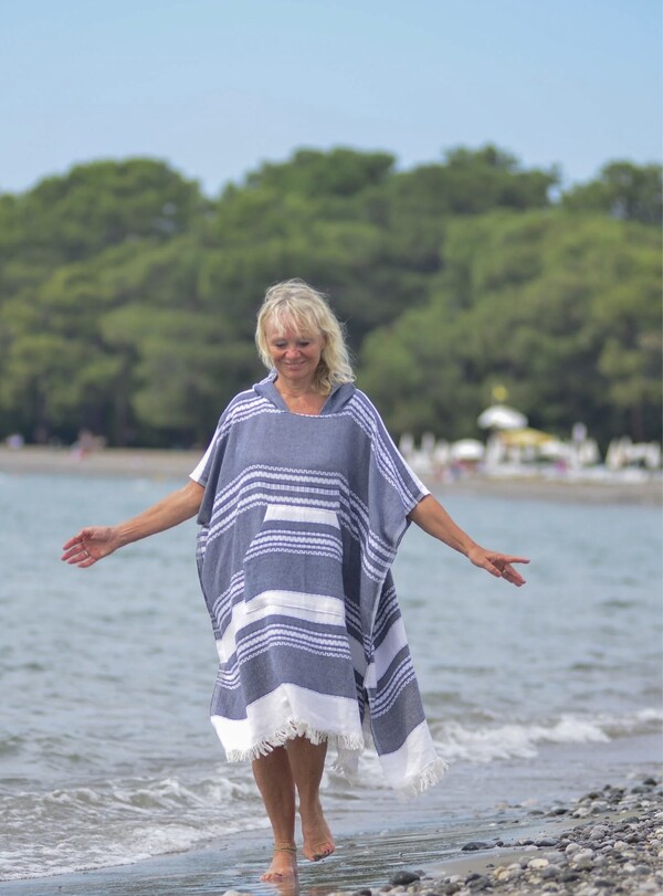 Poncho Syma Navy