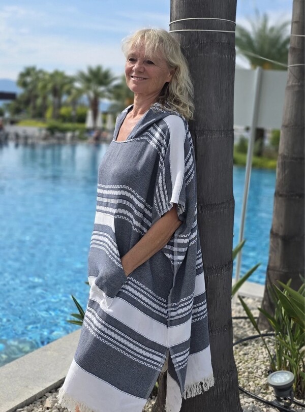 Poncho Syma Navy